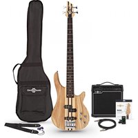 Read more about the article Chicago Neck Thru Bass Guitar + 15W Amp Pack Natural