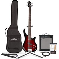 Chicago Bass Guitar + 35W Amp Pack Trans Red Burst