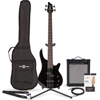 Harlem 4 Bass Guitar + 35W Amp Pack Black