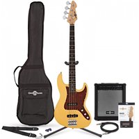 LA II Bass Guitar + 35W Amp Pack Ivory