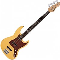 LA II Bass Guitar by Gear4music Ivory