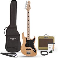 LA II Bass Guitar + SubZero V15B Amp Pack Natural