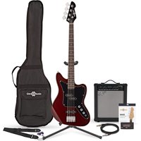 Seattle Bass Guitar + 35W Amp Pack Red Wine