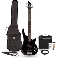 3/4 Chicago Bass Guitar + 15W Amp Pack Black