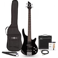 Read more about the article 3/4 Chicago Bass Guitar + 15W Amp Pack Black
