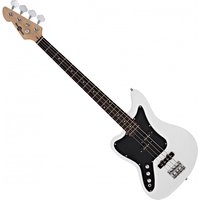 Seattle Left Handed Bass Guitar by Gear4music White - Nearly New