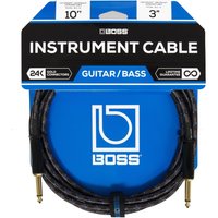 Boss 10ft / 3m Instrument Cable Straight/Straight 1/4