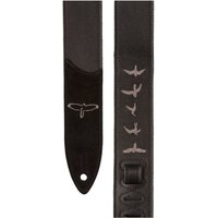 Read more about the article PRS Premium 2″ Leather Guitar Strap Black w/ Birds Embroidery