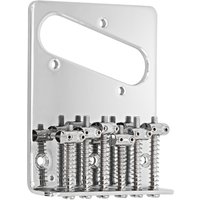 Guitarworks 6-Saddle Guitar Bridge Chrome