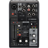 Yamaha AG03 MK2 3 Channel Mixer with USB Interface Black