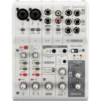 Yamaha AG06 MK2 6 Channel Mixer with USB Interface White