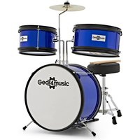 Childrens Drum Kit by Gear4music Blue