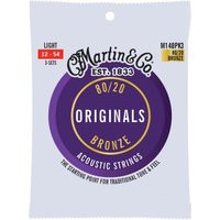 Martin Original 80/20 Bronze Acoustic Strings Light 12-54 3 Pk