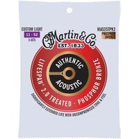 Martin Lifespan 2.0 Phospher Bronze Custom Light 11-52 3 Pk