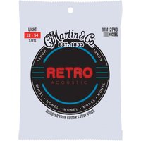 Martin Retro Monel Nickel Acoustic Strings Light 12-54 3 Pack