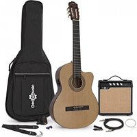 Deluxe Single Cutaway Classical Electro Guitar + 15W Amp Pack