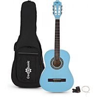 Read more about the article 3/4 Classical Guitar Pack Blue by Gear4music