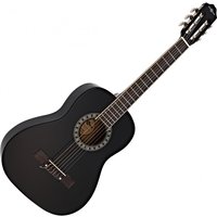 3/4 Classical Guitar Black by Gear4music