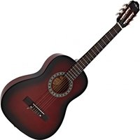 3/4 Classical Guitar Redburst by Gear4music