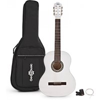 Classical Guitar Pack White by Gear4music