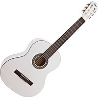 Classical Guitar White by Gear4music