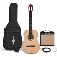 Read more about the article Classical Electro Acoustic Guitar Natural by Gear4music + Amp Pack