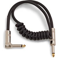 Coiled Jack Right Angled Instrument Cable 1m