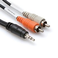 Hosa CMR-210 Stereo Breakout Cable 3.5mm TRS to Dual RCA 10ft