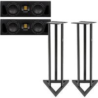 ADAM Audio A44H Active Studio Monitors Includes Stands