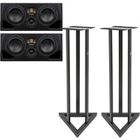 ADAM Audio A77H Active Studio Monitors Includes Stands