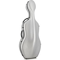 Fibreglass Cello Case by Gear4music Silver