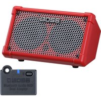 Boss Cube Street 2 Portable Stereo Amp with Bluetooth Adaptor Red