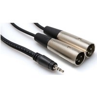 Hosa CYX-402M Stereo Breakout Cable 3.5mm TRS to Dual XLR3M 2m