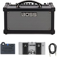 Boss Dual Cube LX Guitar Amplifier Complete Bundle