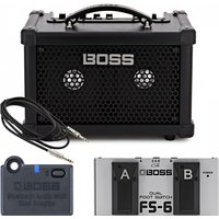 Boss Dual Cube Bass LX Bass Guitar Amplifier Complete Bundle