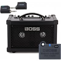 Boss Dual Cube Bass LX Bass Guitar Amplifier Wireless Bundle