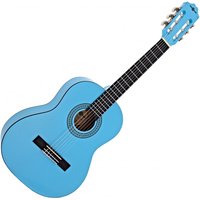 Deluxe Junior 1/2 Classical Guitar Light Blue by Gear4music