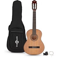 Deluxe Junior 1/2 Classical Guitar Pack Natural by Gear4music