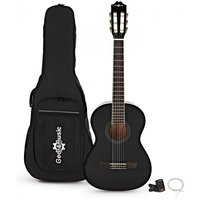 Deluxe 3/4 Classical Guitar Pack Black by Gear4music