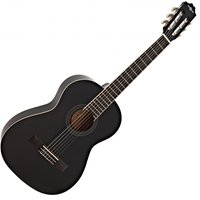 Deluxe 3/4 Classical Guitar Black by Gear4music