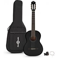 Deluxe Classical Guitar Pack Black by Gear4music