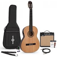Read more about the article Deluxe Classical Electro Acoustic Guitar by Gear4music + Amp Pack