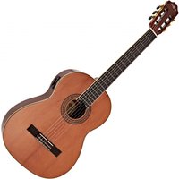 Deluxe Classical Electro Acoustic Guitar by Gear4music Cedar