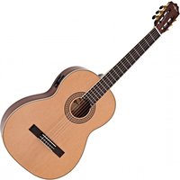 Deluxe Classical Electro Guitar by Gear4music Flamed Maple