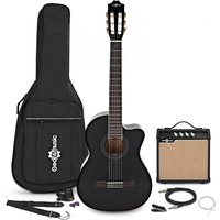 Deluxe Electro Classical Guitar Amp Pack by Gear4music Black