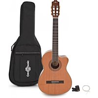 Deluxe Electro Classical Guitar Pack by Gear4music Cedar