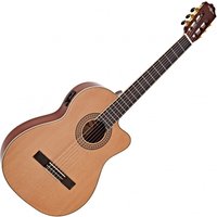 Read more about the article Deluxe Cutaway Classical Electro Guitar by Gear4music Flamed Maple – Nearly New