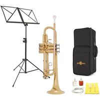 Deluxe Trumpet by Gear4music + Accessory Pack