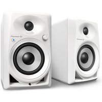 Pioneer DJ DM-40BT Desktop Monitor Speakers With Bluetooth White - Nearly New