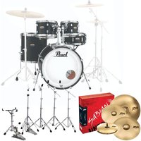 Pearl Decade Maple Pro Drum Kit w/Sabian XSRs Slate Black